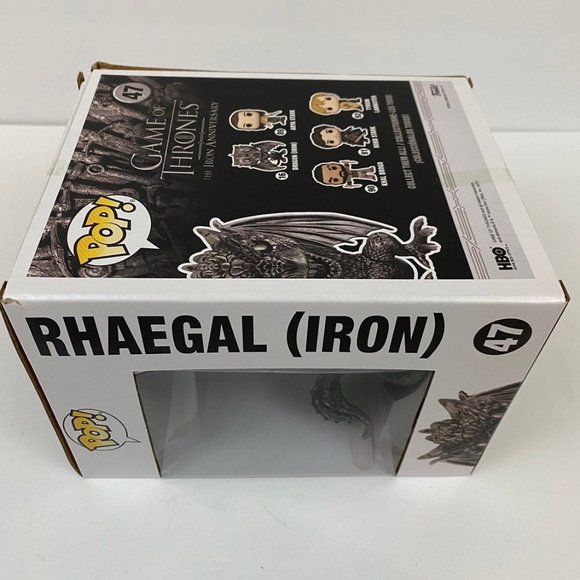 Funko Pop Game of Thrones Rhaegal Iron Figure #47 - Picture 7 of 8